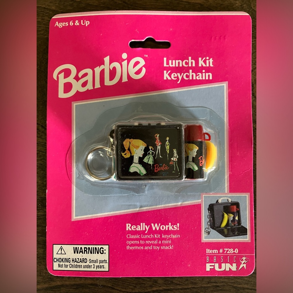 BARBIE keychain Lunch Kit vintage
